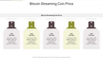 Bitcoin Streaming Coin Price In Powerpoint And Google Slides Cpb