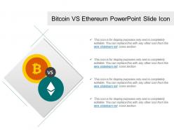Bitcoin vs ethereum powerpoint slide icon