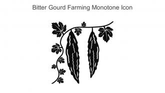 Bitter Gourd Farming Monotone Icon In Powerpoint Pptx Png And Editable Eps Format