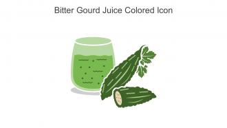 Bitter Gourd Juice Colored Icon In Powerpoint Pptx Png And Editable Eps Format