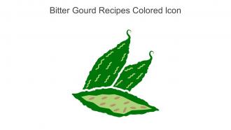 Bitter Gourd Recipes Colored Icon In Powerpoint Pptx Png And Editable Eps Format