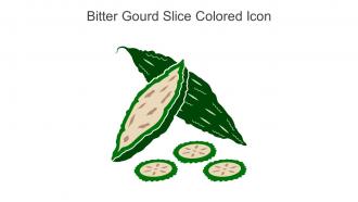 Bitter Gourd Slice Colored Icon In Powerpoint Pptx Png And Editable Eps Format