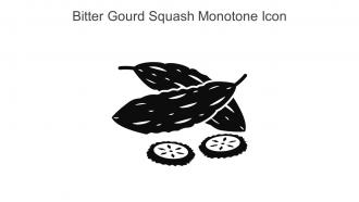 Bitter Gourd Squash Monotone Icon In Powerpoint Pptx Png And Editable Eps Format