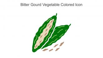 Bitter Gourd Vegetable Colored Icon In Powerpoint Pptx Png And Editable Eps Format