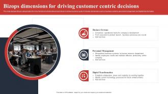 Bizops Dimensions For Driving Customer Centric Decisions