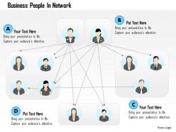 Bj business people in network powerpoint template