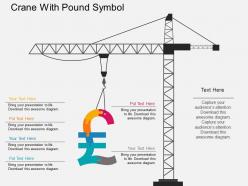 Bj crane with pound symbol flat powerpoint design