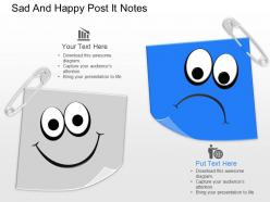 Bk sad and happy post it notes powerpoint template