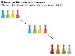 Bl colored pawns with join our team text powerpoint template