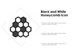 Black and white honeycomb icon