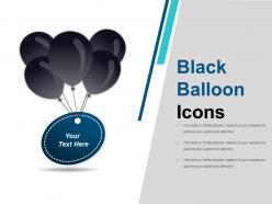 Black Balloon Icons