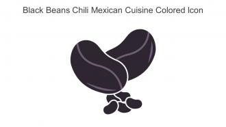 Black Beans Chili Mexican Cuisine Colored Icon In Powerpoint Pptx Png And Editable Eps Format