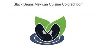 Black Beans Mexican Cuisine Colored Icon In Powerpoint Pptx Png And Editable Eps Format