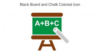 Black Board And Chalk Colored Icon In Powerpoint Pptx Png And Editable Eps Format