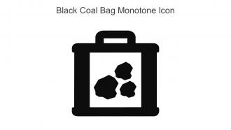 Black Coal Bag Monotone Icon In Powerpoint Pptx Png And Editable Eps Format