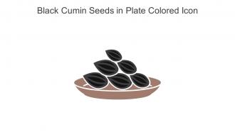 Black Cumin Seeds In Plate Colored Icon In Powerpoint Pptx Png And Editable Eps Format