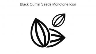 Black Cumin Seeds Monotone Icon In Powerpoint Pptx Png And Editable Eps Format