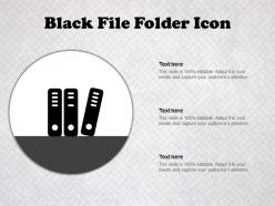 Black file folder icon