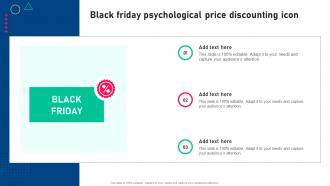 Black Friday Psychological Price Discounting Icon