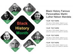 Black History Famous Personalities Martin Luther Nelson Mandela