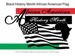 Black history month african american flag