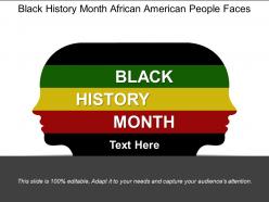 Black history month african american people faces