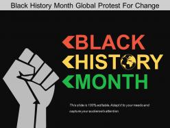 Black history month global protest for change