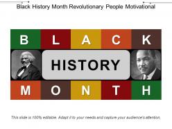 Black history month revolutionary people motivational