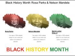 Black History Month Rosa Parks And Nelson Mandela