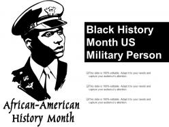 Black History Month Us Military Person