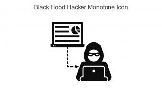 Black Hood Hacker Monotone Icon In Powerpoint Pptx Png And Editable Eps Format