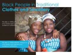 Black people in traditional clothes and jewellery
