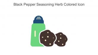 Black Pepper Seasoning Herb Colored Icon In Powerpoint Pptx Png And Editable Eps Format