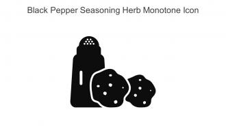 Black Pepper Seasoning Herb Monotone Icon In Powerpoint Pptx Png And Editable Eps Format