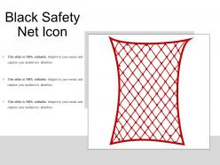 Black Safety Net Icon