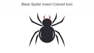 Black Spider Insect Colored Icon In Powerpoint Pptx Png And Editable Eps Format