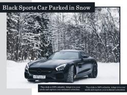 Black Sports Car Parked In Snow