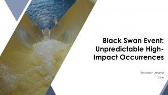 Black Swan Event Unpredictable High Impact Occurrences PPT PowerPoint ST AI