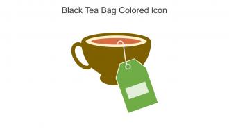 Black Tea Bag Colored Icon In Powerpoint Pptx Png And Editable Eps Format