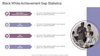 Black White Achievement Gap Statistics In Powerpoint And Google Slides Cpb