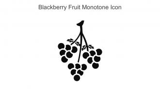 Blackberry Fruit Monotone Icon In Powerpoint Pptx Png And Editable Eps Format