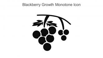 Blackberry Growth Monotone Icon In Powerpoint Pptx Png And Editable Eps Format