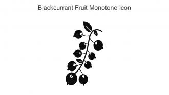 Blackcurrant Fruit Monotone Icon In Powerpoint Pptx Png And Editable Eps Format