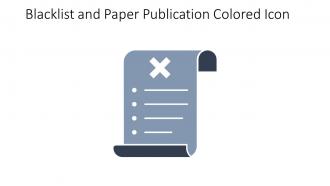 Blacklist And Paper Publication Colored Icon In Powerpoint Pptx Png And Editable Eps Format
