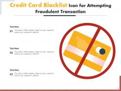 Blacklist Individual Fraudulent Transaction Corporate