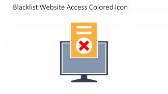 Blacklist Website Access Colored Icon In Powerpoint Pptx Png And Editable Eps Format