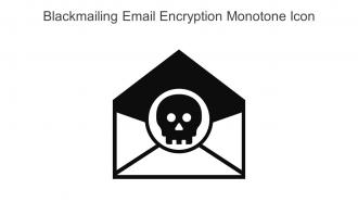 Blackmailing Email Encryption Monotone Icon In Powerpoint Pptx Png And Editable Eps Format