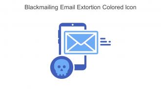 Blackmailing Email Extortion Colored Icon In Powerpoint Pptx Png And Editable Eps Format