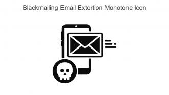 Blackmailing Email Extortion Monotone Icon In Powerpoint Pptx Png And Editable Eps Format