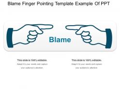 Blame Finger Pointing Template Example Of Ppt